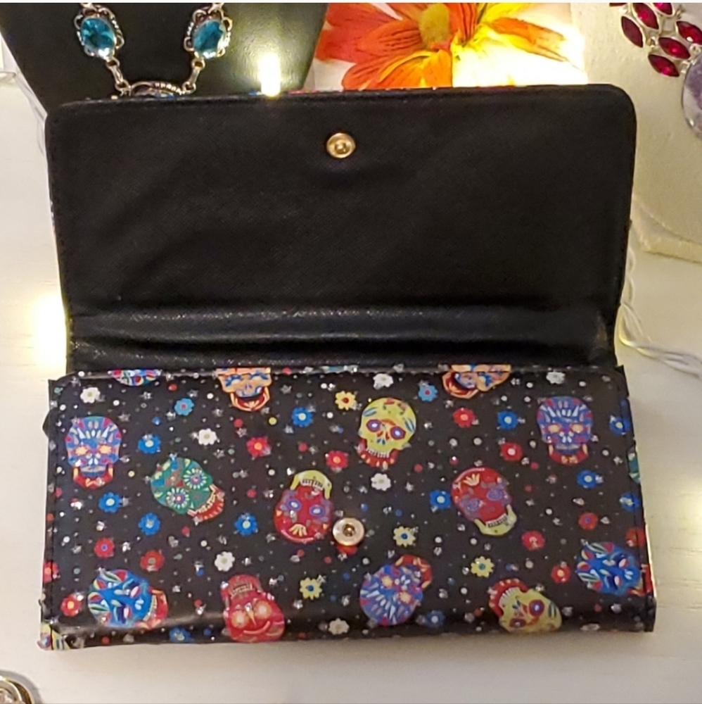Sugar Skull Wallet - (Day of the Dead)